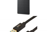 ausgefallene set seagate expansion portable 500gb externe festplatte mit amazonbasics usb 30 kabel bild