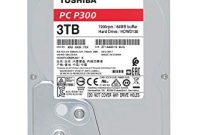 ausgezeichnete toshiba p300 interne festplatte 3 tb 35 zoll 89 cm sata festplatte intern hdd 7200 rpm umin 6 gbs fur gaming computer desktop pcs workstations etc bild