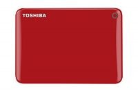 cool toshiba canvio connect ii 500 gb mobile festplatte 64 cm 25 zoll usb 30 rot bild