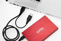 erstaunliche bipra tragbare externe festplatte 635 mm 25 zoll usb 20 ntfs rot 60gb bild