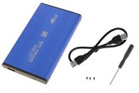 fabelhafte generic usb 20 sata extern 25 ssd hdd festplatte gehause laptop plattengehause blau bild