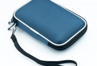 fabelhafte qumox blau 25 hdd tasche hartschale fur tragbare festplatte case doppelverschlus foto