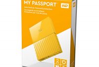 grossen wd my passport mobile wdbyft0020byl wesn 2tb externe festplatte 64 cm 25 zoll mit kennwortschutz standard oberflache gelb foto