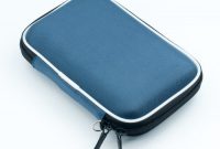 schone qumox blau 25 hdd tasche hartschale fur tragbare festplatte case doppelverschlus bild