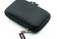 wunderbare qumox schwarz 25 hdd nylon tasche fur tragbare festplatte fall zwei reissverschlussen foto