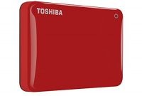 wunderbare toshiba canvio connect ii 500 gb mobile festplatte 64 cm 25 zoll usb 30 rot bild