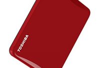 wunderbare toshiba canvio connect ii 500 gb mobile festplatte 64 cm 25 zoll usb 30 rot foto