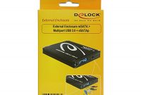 ausgefallene delock multiport externes gehause fur msata festplatte esatap 4 port usb 30 foto