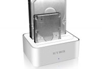 ausgezeichnete icy box dockingstation 2x sata 25 undoder 35 zu 1x usb 30 host aluminium bild