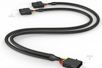 erstaunliche kabeldirekt 4 pin molex auf 2 x 4 pin molex y kabel 30 cm bild