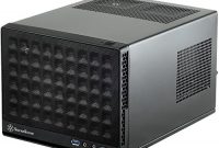 fabelhafte silverstone sst sg13b sugo mini itx kompaktes cube gehause mesh frontblende schwarz foto