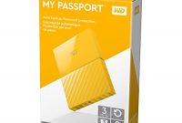 grossen wd my passport 3 tb mobile externe festplatte 64 cm 25 zoll mit kennwortschutz standard oberflache gelb wdbynn0030byl wesn bild