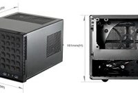 wunderbare silverstone sst sg13b sugo mini itx kompaktes cube gehause mesh frontblende schwarz bild