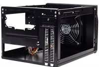 ausgefallene silverstone sst sg06bb lite sugo mini itx kompaktes cube gehause schwarz bild