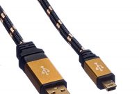 ausgezeichnete roline gold usb kabel 20 highspeed i typ a mini b 5 polig i 3 m foto