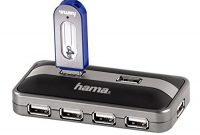 awesome hama 7 port usb 20 hub mit netzteil kompatibel auch mit windows 10 schwarzanthrazit foto