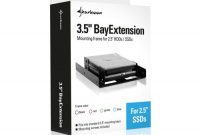 fabelhafte sharkoon ssd montagerahmen einbaurahmen 35 zoll bayextension blau fur bis zu zwei ssds bild