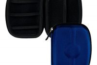 grossen kwmobile hardcase nylon tasche hulle fur externe festplatten 25 schutzhulle in blau bild