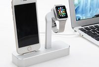 grossen niutop apple watch stand 2 in 1 premium aluminium ladestation foto