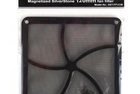 grossen silverstone ff122b 120 mm lufterabdeckung mit staubfilter magnet montage schwarz bild