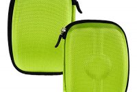 schone kwmobile hardcase nylon tasche hulle fur externe festplatten 25 schutzhulle in grun foto