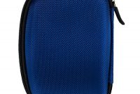 wunderbare kwmobile hardcase nylon tasche hulle fur externe festplatten 25 schutzhulle in blau bild