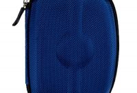 wunderbare kwmobile hardcase nylon tasche hulle fur externe festplatten 25 schutzhulle in blau foto