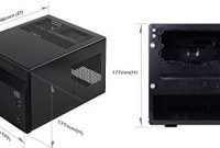 wunderbare silverstone sst sg06bb lite sugo mini itx kompaktes cube gehause schwarz bild