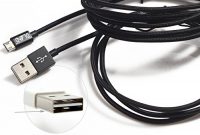 erstaunliche dland dl usbc 02 geflochtene micro usb kabel schwarz 4 stuck foto