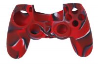 grossen skin camo silikon schutzhulle fur ps4 controller rot mit schwarz foto