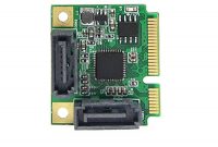 schone bluebeachr mini pci e zu 2 ports sata 30 6gbps adapter raid controllerkarte bild