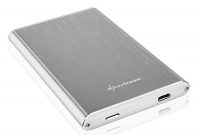 schone sharkoon rapid case 25 usb 31 type c gehause silber bild