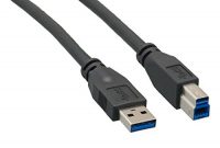 wunderbare cable mattersr superspeed usb 30 type a auf b kabel in schwarz 2m bild