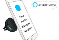 ausgezeichnete logitech zerotouch kfz handyhalterung mit sprachsteuerungs app und amazon alexa exklusiv fur android schwarz bild