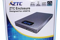 ausgezeichnete ztc sky board msata usb30 ssd adapter gehause modell ztc en002 silber bild