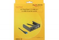 awesome delock front panel 889 cm 35 z 2x usb 30 schwarz pinheader la 1 4 ftersteuerung bild