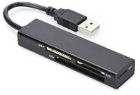 awesome ednet 85241 usb 20 kartenleser 4 ports ms sdsdhc t flash cf schwarz foto