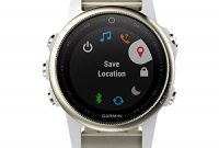 erstaunlich garmin fenix 5s saphhire 42mm goldfarben mit grauem armband foto