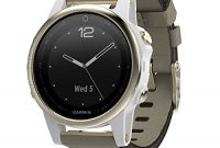 erstaunliche garmin fenix 5s saphhire 42mm goldfarben mit grauem armband foto