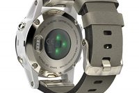 wunderbare garmin fenix 5s saphhire 42mm goldfarben mit grauem armband foto