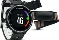 wunderbare garmin forerunner 230 hr gps laufuhr inkl herzfrequenz brustgurt 16 std akkulaufzeit smart notifications foto