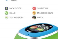 wunderbare myki gps uhr kinder smartwatch mit gps tracker handy ortung sos und app tracking in deutsch blau bild