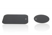 ausgefallene mobilefox magnethandyhalterung metallplattchen ersatzplatten rund eckig 2er set schwarz bild