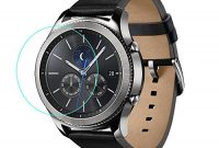 ausgezeichnete samsung gear s3 displayschutzfolie 2 pack kimilar gehrtetem glas screen protector f1r samsung gear s3 smartwatch ultra high definition unsichtbar und anti luftblasen kristal bild