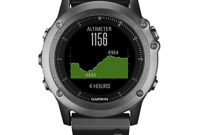 erstaunliche garmin fenix 3 gps multisportuhr smartwatch navigations und sportfunktionen gpsglonass 12 zoll 3 cm farbdisplay 010 01338 21 bild