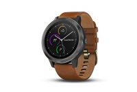 fabelhafte garmin vi voactive 3 gps fitness smartwatch 247 herzfrequenzmessung am handgelenk vorinstallierte sport apps integriertes gps mobile payment via nfc schiefer armband hellbrau bild