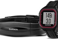 fantastische garmin forerunner 25 gps laufuhr fitness tracker smart notifications inkl herzfrequenz brustgurt bild