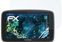 wunderbare atfolix panzerfolie fur tomtom go 5205200 2016 folie 3 x fx shock clear stossabsorbierende ultraklare displayschutzfolie bild