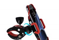 ausgefallene fahrrad handyhalterungicozzier drehbar halterung fahrradlenker motorrad halterung fur iphone ios android smartphones gps und andere kompatible gerate rutschfester klammer bild