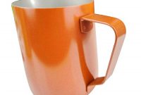 ausgezeichnete likecar edelstahlkaraffen milchkaraffe cappuccino espressomaschine barista latte kunst 350ml 600ml 900ml 600ml orange bild